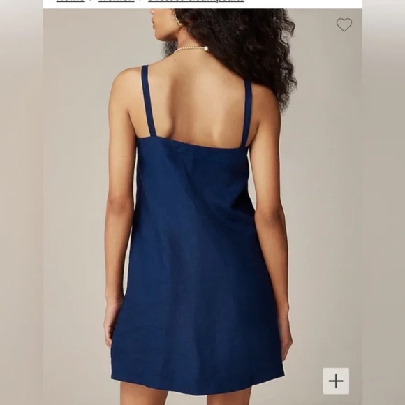 FREE SHIPPING | NWT J. Crew "Claudia" Linen Dress XL - Picture 2 of 7